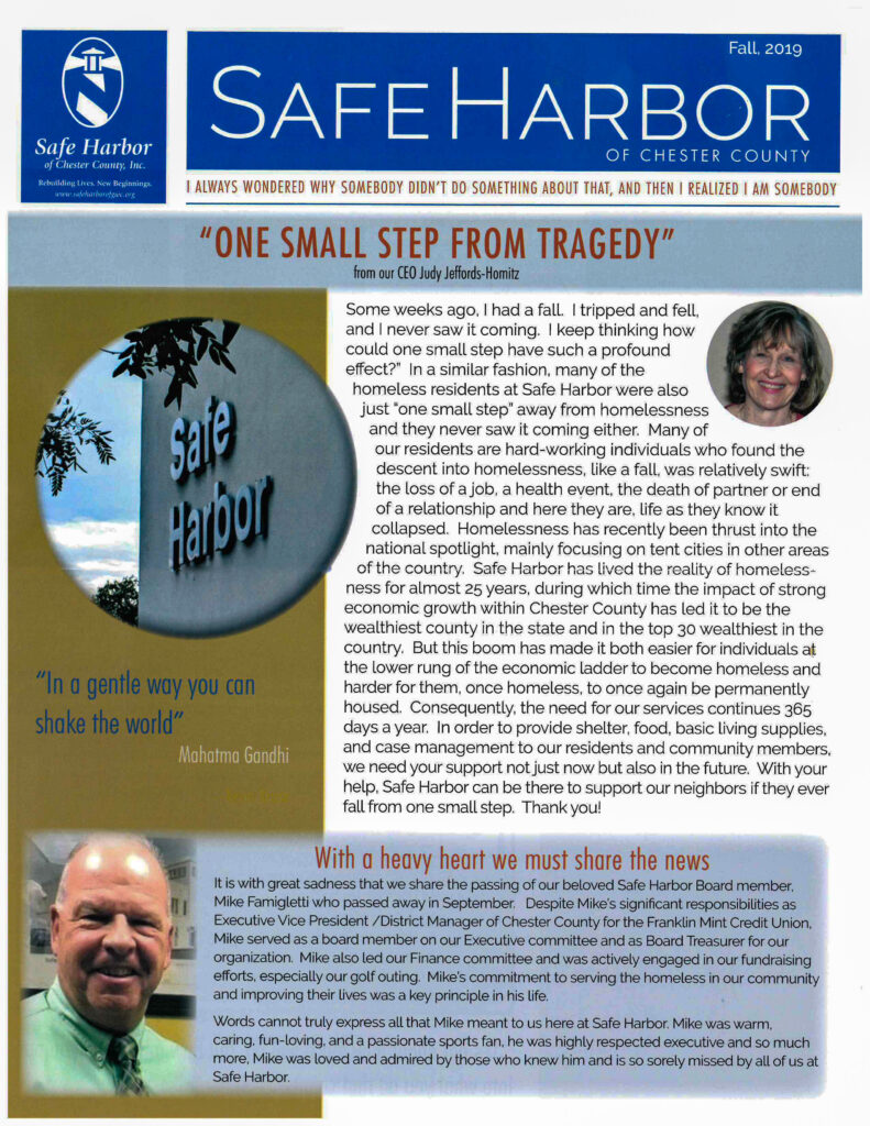 newsletter, safe harbor
